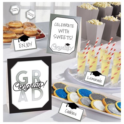 Amscan Grad Grid Graduation Mini Buffet Decorating Kit, 3 Pack (402289)
