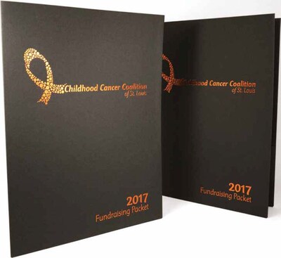 Custom Standard Two Pocket Presentation Folders, 9 x 12, Linen Stock, 1 Standard Foil, 50/Pack