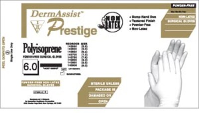 Innovative Dermassist™ Prestige Polyisoprene Powder-Free Non Latex Exam Gloves;Size 7, BX/CS, 25 PR/BX
