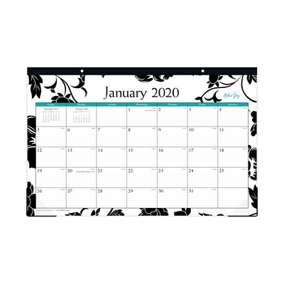 2020 Blue Sky 17 x 11 Desk Pad Calendar, Barcelona, Multicolored (100020-20)