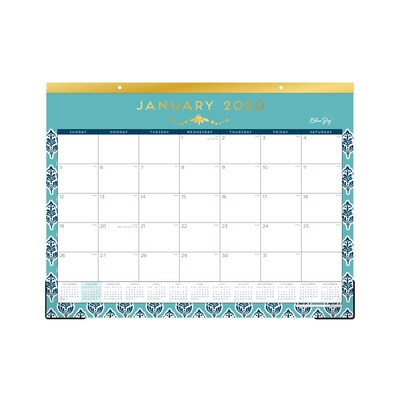 2020 Blue Sky 22 x 17 Desk Pad Calendar, Sullana, Multicolored (110572-20)