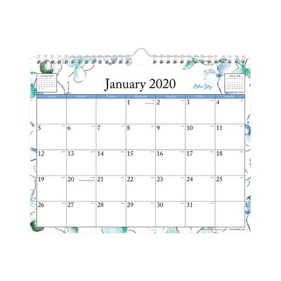 2020 Blue Sky 11 x 8 Wall Calendar, Lindley, Multicolored (101593-20)