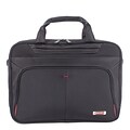 Swiss Mobility Purpose Polyester Executive Briefcase, Black (EXB1005SMBK)