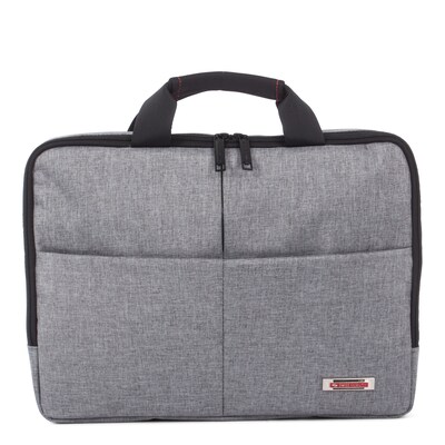 Swiss Mobility Sterling Polyester Slim Briefcase, Grey (EXB1071SMGRY)