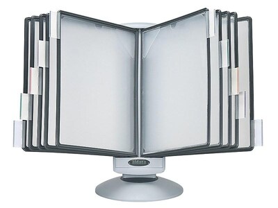 Aidata 16H x 20W x 8D Metal Display Panel Holder, Gray (FDS031L)