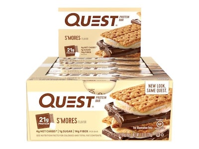 Quest Gluten Free Smores Protein Bar, 12 Bars/Box (QUN00123)