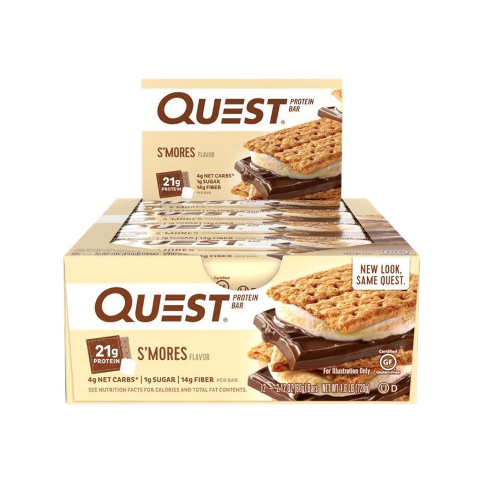 Quest Gluten Free Smores Protein Bar, 12 Bars/Box (QUN00123)