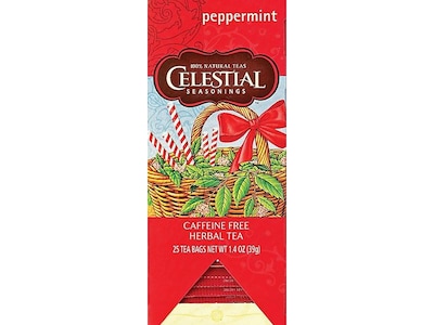Celestial Seasonings Peppermint Tea Bags, 25/Box (31012)