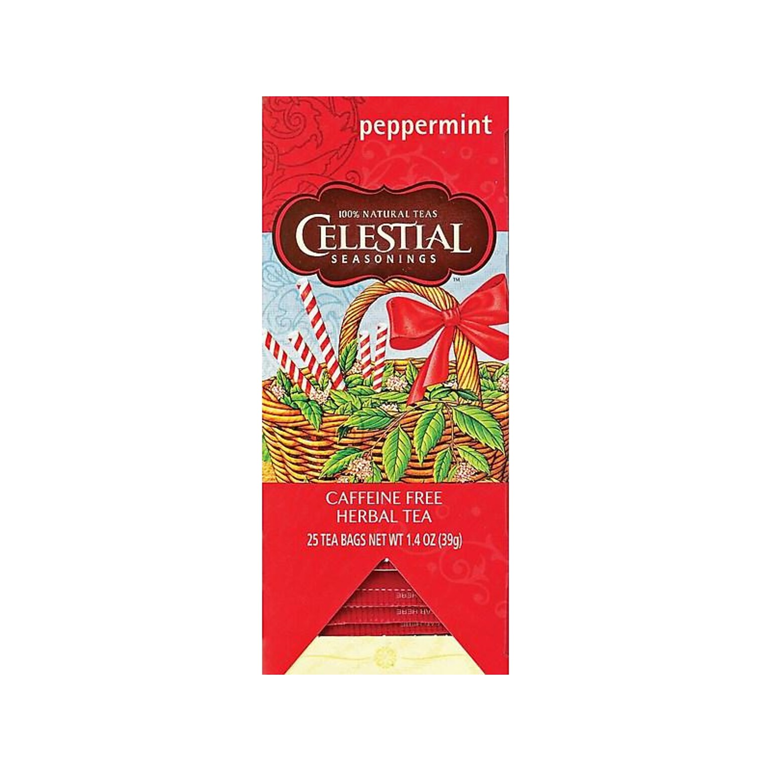 Celestial Seasonings Peppermint Tea Bags, 25/Box (31012)