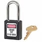 Master Lock® 410 Safety Series™ Lightweight Xenoy Thermoplastic Safety Padlock, Black (470-410BLK)
