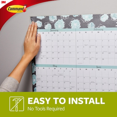 Command Poster Strips Value Pack, White, 12 Strips (17024ES)