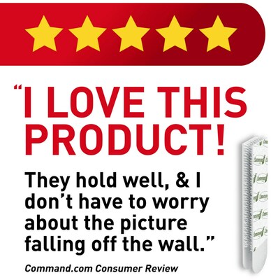 Command Assorted Size Picture Hanging Strips, 12 Pairs/Pack (17209-ES)