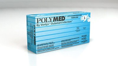 Sempermed Polymed® Exam Glove; 10 BX/CS, Large, 100/BX,
