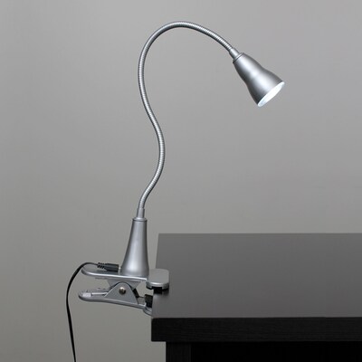 Simple Designs LED Desk Lamp, Silver (LD2015-SLV)