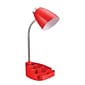 Limelights Incandescent Desk Lamp, Red (LD1002-RED