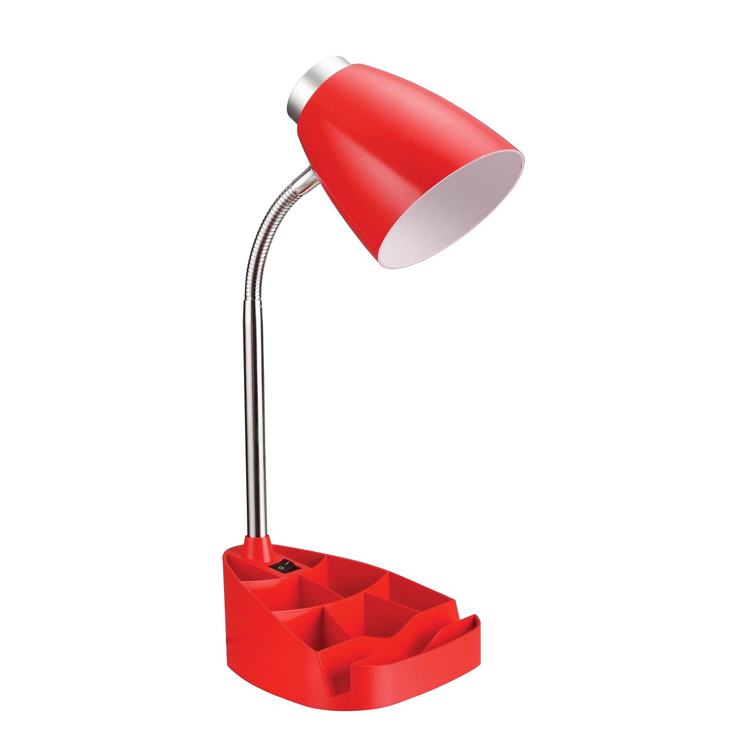 Limelights Incandescent Desk Lamp, Red (LD1002-RED