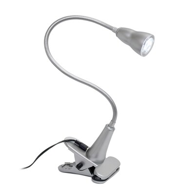 Simple Designs LED Desk Lamp, Silver (LD2015-SLV)