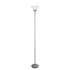 Simple Designs Incandescent Floor Lamp, Silver (LF1011-SLV)