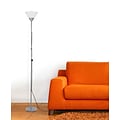 Simple Designs Incandescent Floor Lamp, Silver (LF1011-SLV)