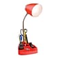 Limelights Incandescent Desk Lamp, Red (LD1002-RED