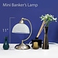 Simple Designs Incandescent Bankers Desk Lamp, Brushed Nickel (LT2029-BSN)