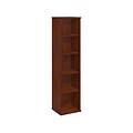 Bush Business Furniture Westfield 18W 5 Shelf Bookcase, Hansen Cherry, Installed (WC24412FA)