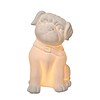 Simple Designs Incandescent Porcelain Table Lamp, Puppy Dog (LT3212-WHT)
