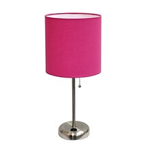 LimeLights Charging Table Lamp, Pink (LT2024-PNK)