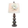 Elegant Designs Table Lamp, Aged and White (LT3097-WHT)