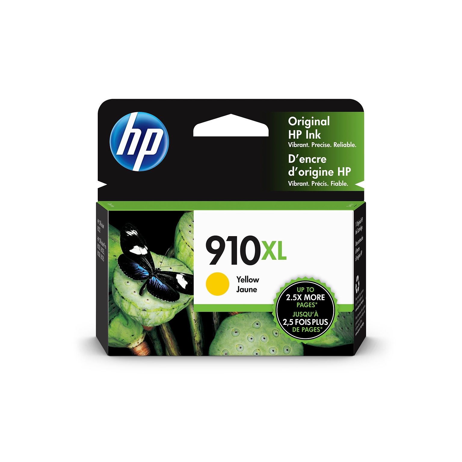 HP 910XL Yellow High Yield Ink Cartridge (3YL64AN#140), print up to 825 pages