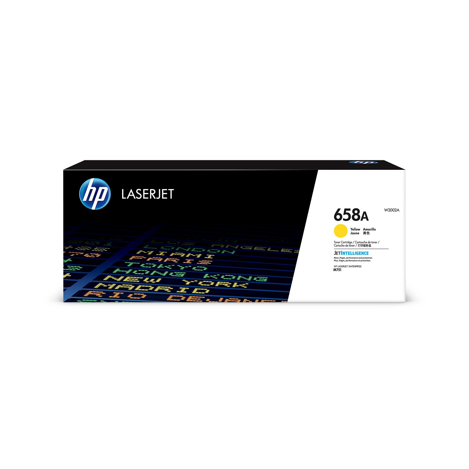 HP 658A Yellow Toner Cartridge, Standard  Yield (W2002A)