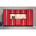 NewAge Products Pro 3.0 Series, 9-Piece Garage Cabinet Set Set, Bamboo Worktop, Gray (50310)