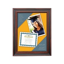 Victory Light 8.5 x 11 Plastic Certificate Frame, Rosewood (VS4501B.811)