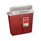 Covidien SharpStar 1.25 Gal. Sharps Containers, Transparent Red, 5/Box (K5SS1007SA)