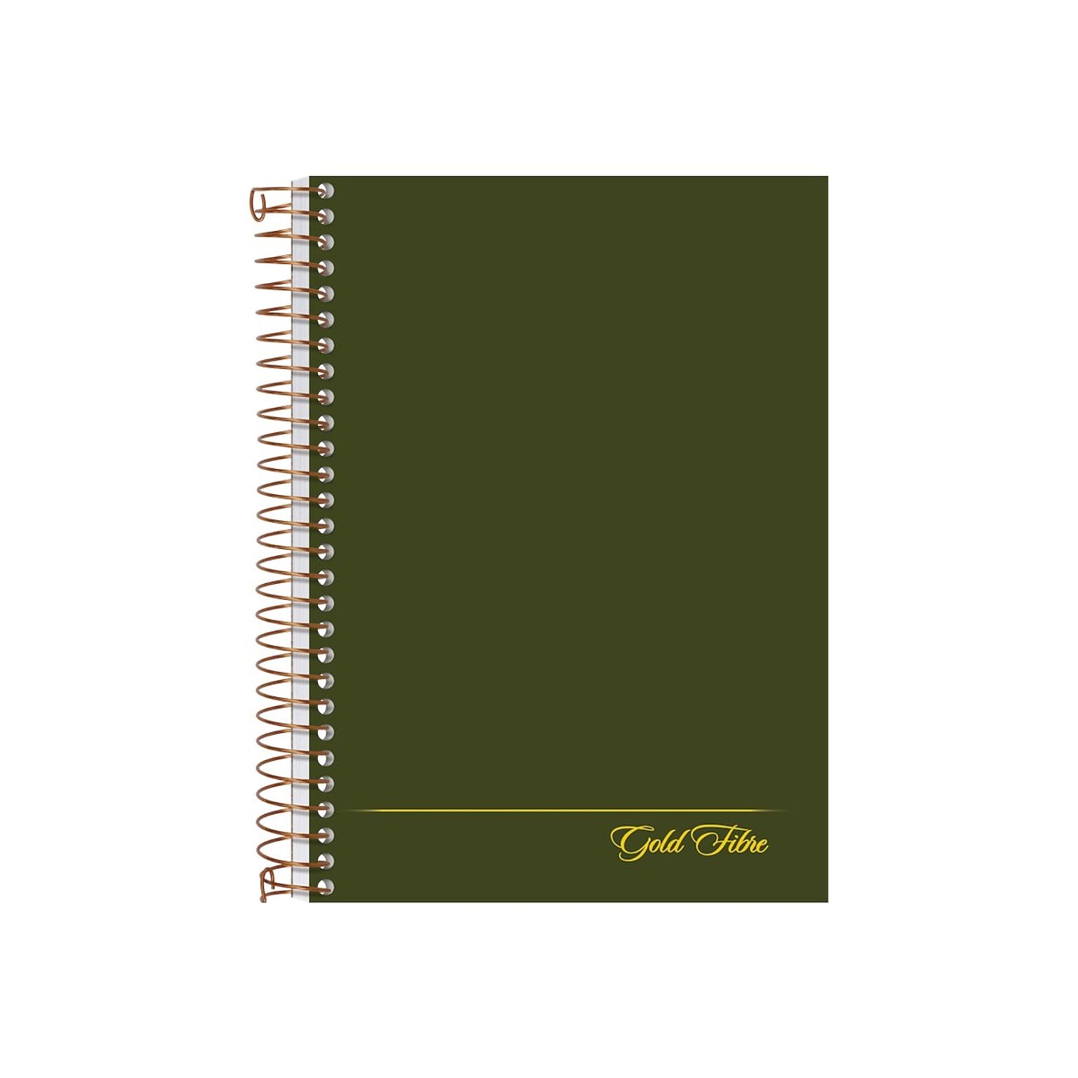 Ampad Gold Fibre Subject Notebook, 5 x 7, College Ruled, 100 Sheets, Green (20-801R)