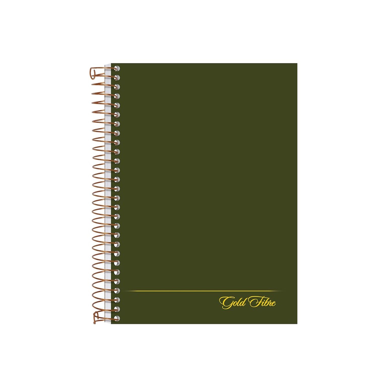 Ampad Gold Fibre Subject Notebooks, 5 x 7, College Ruled, 100 Sheets, Green (20-801R)