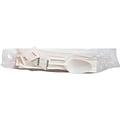 Berkley Square Individually Wrapped Plastic Assorted Cutlery Set, Medium-Weight, White, 250/Pack (11
