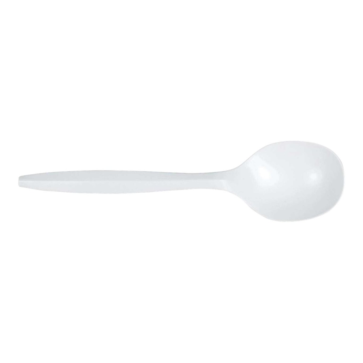 Berkley Square Plastic Soup Spoon, Medium-Weight, White, 1000/Carton (1014000)