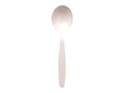 Berkley Square Plastic Soup Spoon, Medium-Weight, White, 1000/Carton (1014000)