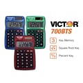 Victor Technology 700-BTS Pocket Calculator with Translucent Bright Colors, 10/Pack
