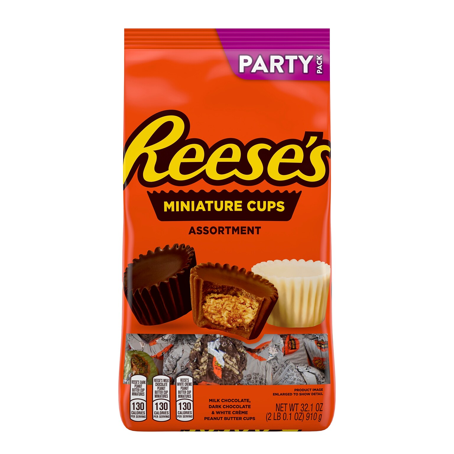 Reeses Miniatures Assorted Milk Chocolate Cup, 32.1 oz. (HEC43165)