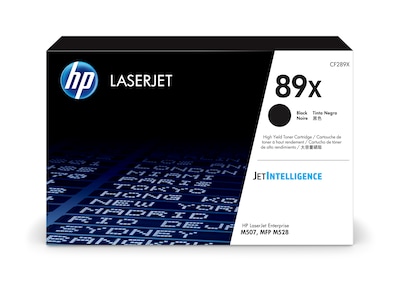 HP 89X Black High Yield Toner Cartridge, Print Up to 10000 Pages (CF289X)