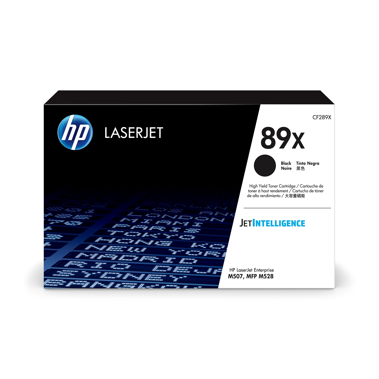 HP 89X Black High Yield Toner Cartridge, Print Up to 10000 Pages (CF289X)