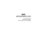 2021 Medical Arts Press® 8 1/2 x 11 2 Column Weekly Appointment Log, Blue Cover