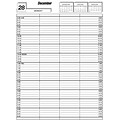 2021 Medical Arts Press® 8 1/2 x 11  4-Column Daily/Monthly Appointment Book, Black Cover