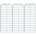 2021 Medical Arts Press® 8 1/2 x 11 2 Column Weekly Appointment Log, Black Cover