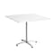 Union & Scale™ Workplace2.0™ 36 Square White Seated Height Table Silver Base