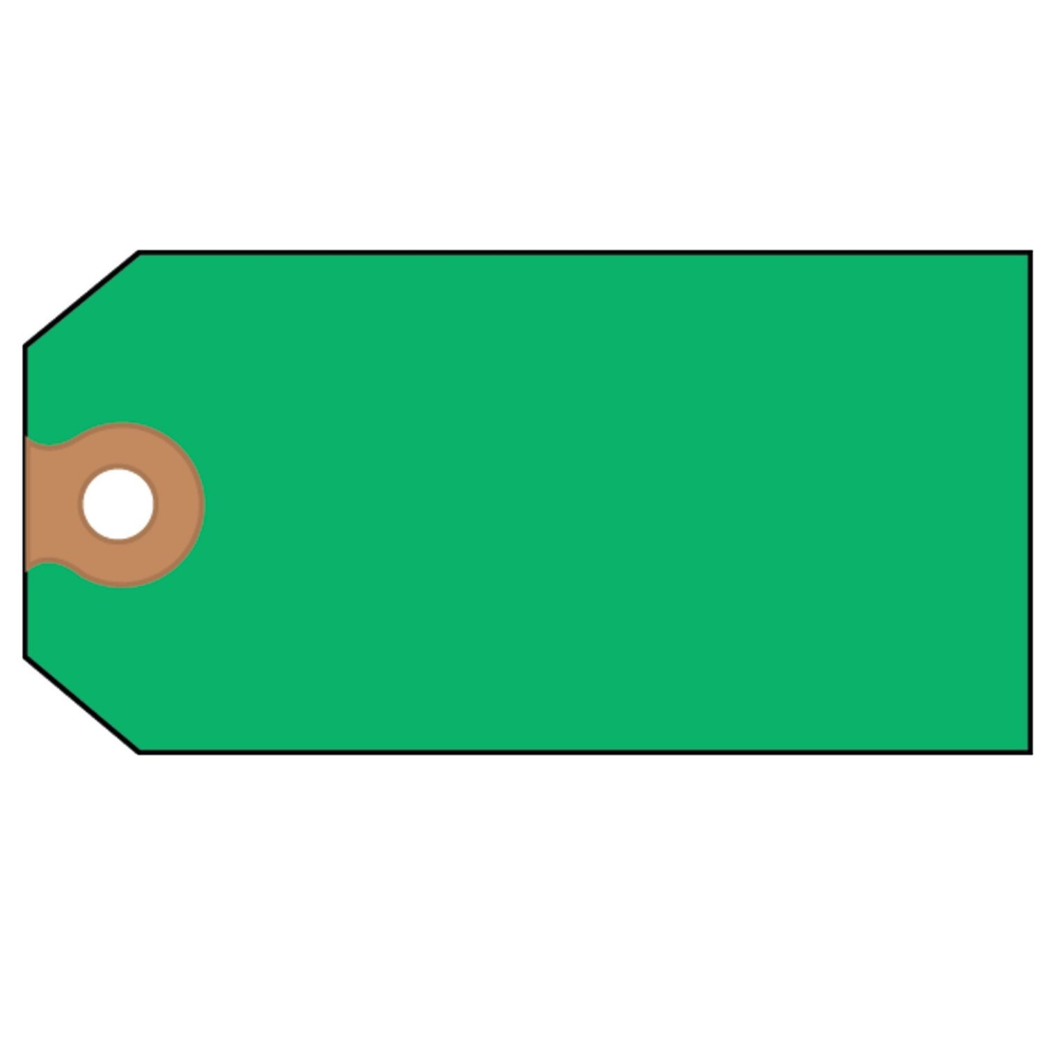 Avery Unstrung Shipping Tags, 4-3/4 x 2-3/8, Green, 1,000 Tags/Box (12365)