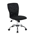 Boss Black Microfiber Tiffany Chair (B220-BK)