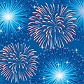 Creative Converting Fireworks and Flags Beverage Napkins, 16/Pack (319630)